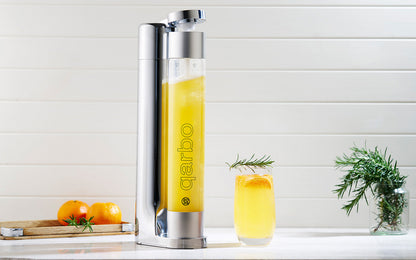 qarbo CLASSIC - Sparkling Beverage Maker Starter Pack including CO2 Cylinder