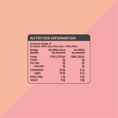 qarbo˚syrups - PINK GRAPEFRUIT